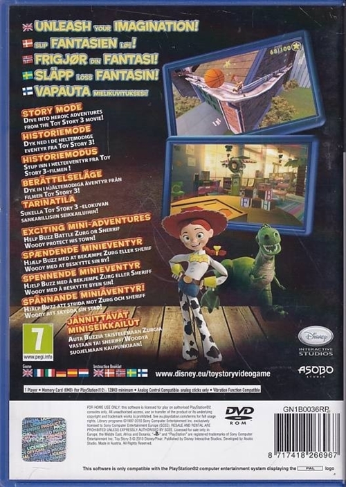 Toy Story 3 - PS2 (B Grade) (Genbrug)